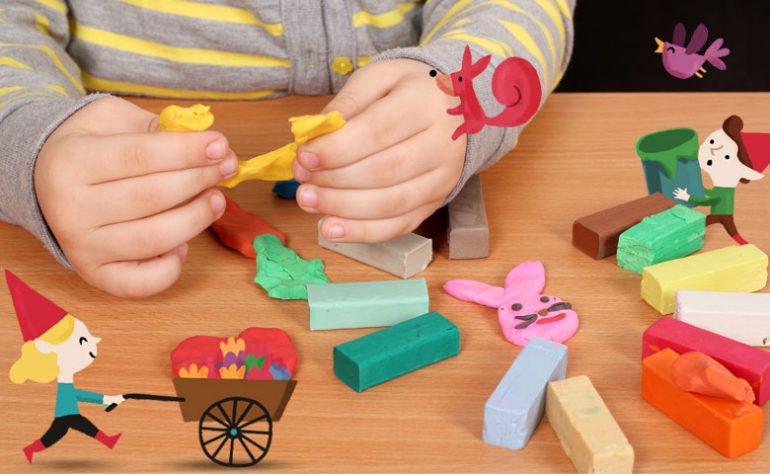 5 jeux à faire avec de la pâte à modeler pour les enfants de 3 ans